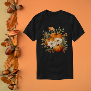 T-shirt Citrouille d'automne aquarelle