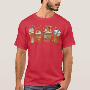 T-shirt Citrouille de café automne épice latte glacé autom