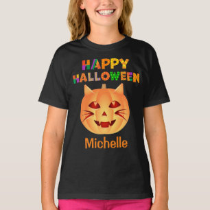 T-shirt Citrouille de chats d'Halloween