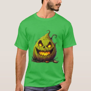T-shirt Citrouille de Jack O’Lantern effrayante avec des y