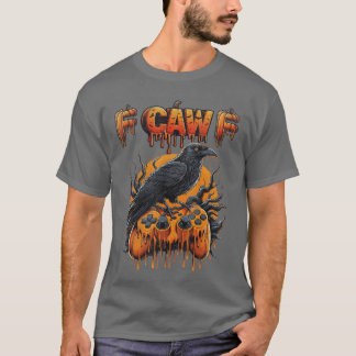T-shirt Citrouille de joueur Halloween Jeu Corbeau Corbeau