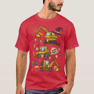T-shirt Citrouille de la construction de camion de Hallowe
