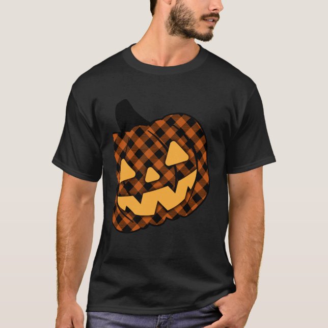 T-shirt Citrouille de l'automne mignonne Jack-O-Lantern à  (Devant)