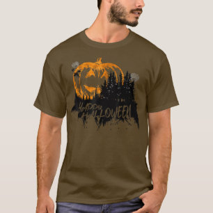 T-shirt Citrouille De Nuit éffrayant Halloween, Trick Ou T