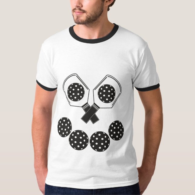 T-shirt Citrouille de Pickleball Heureuse (Devant)