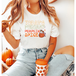 T-shirt Citrouille de prévision d'aujourd'hui épice automn