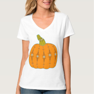 T-shirt Citrouille de scintillement