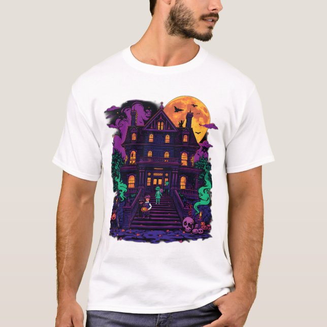 T-shirt Citrouille de sorcière Clipar (Devant)