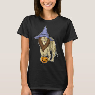 T-shirt Citrouille de sorcière Lion Halloween