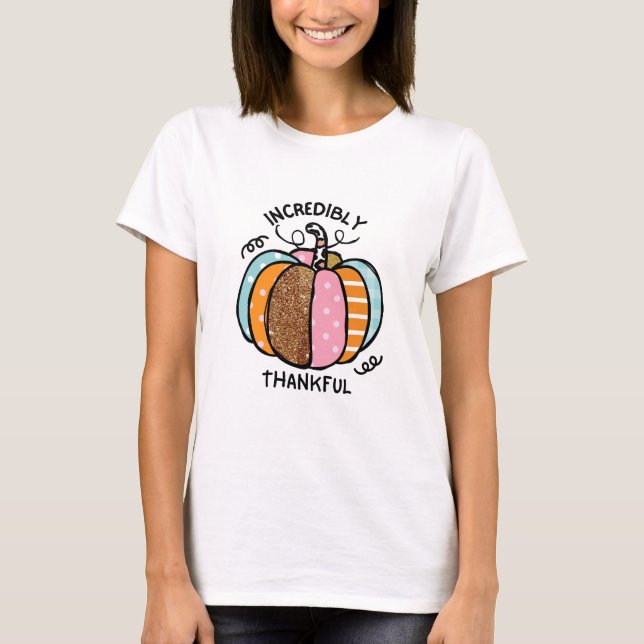 T-shirt Citrouille de Thanksgiving (Devant)