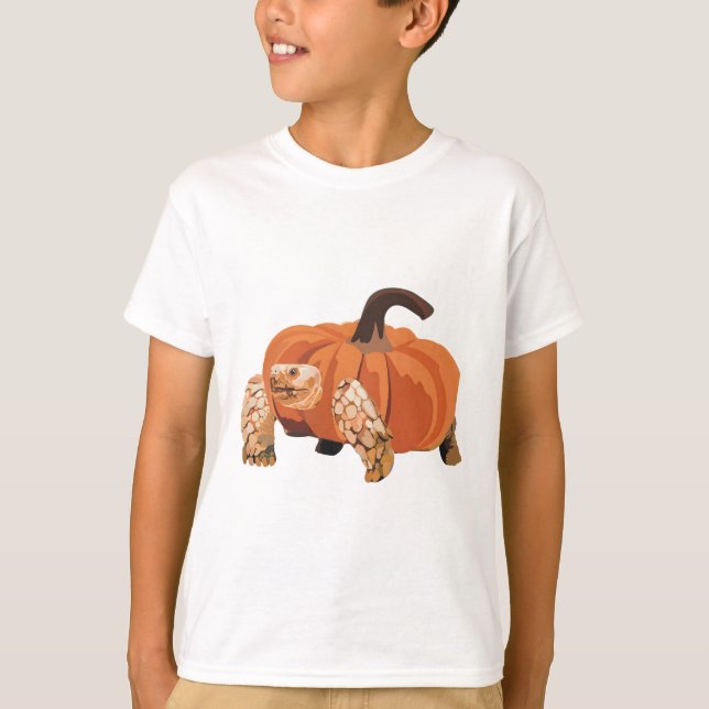 T-shirt Citrouille de tortue d'Halloween (Devant)