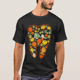 T-shirt Citrouille Dentiste de forme dentaire Thanksgiving