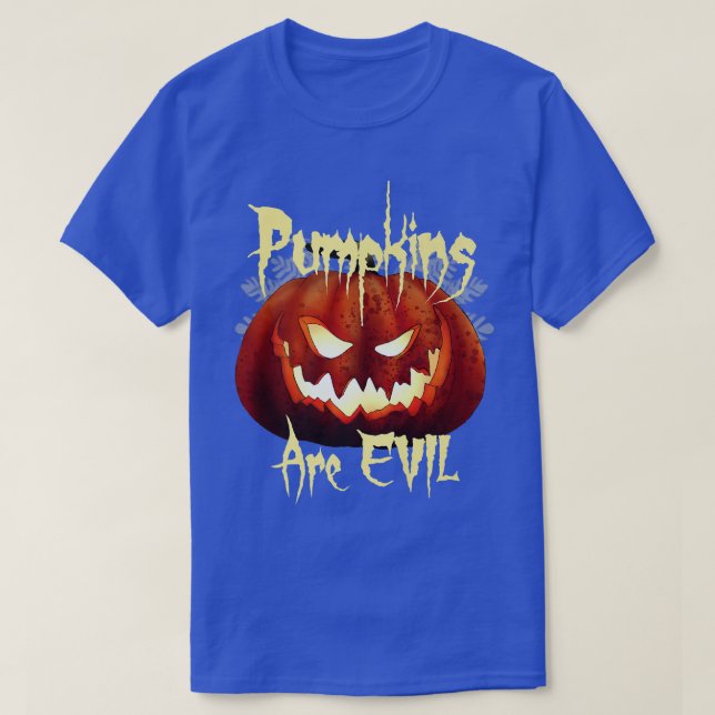 T-shirt Citrouille Déplaisant d'Halloween effrayant (Design devant)
