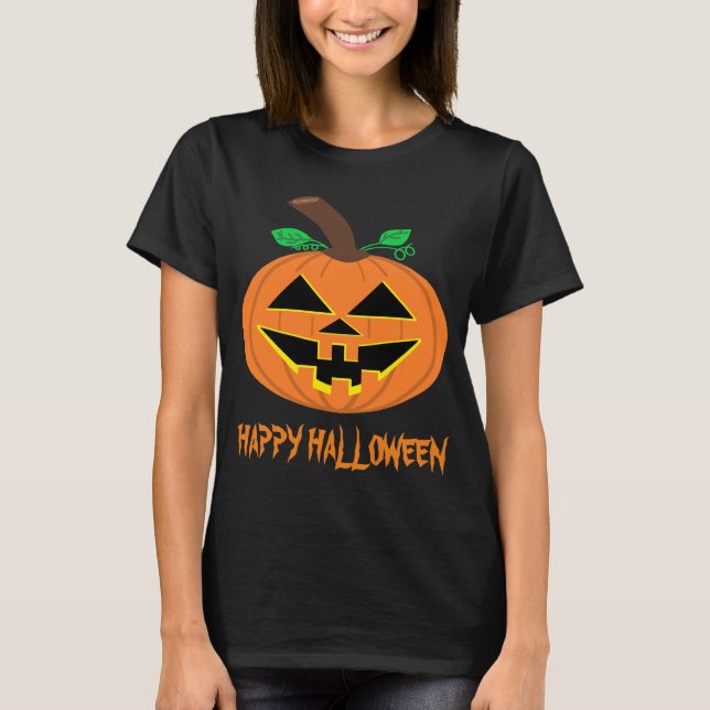 T-shirt Citrouille d'Halloween (Devant)
