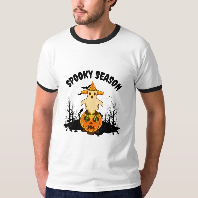 T-shirt Citrouille d'Halloween (Devant)