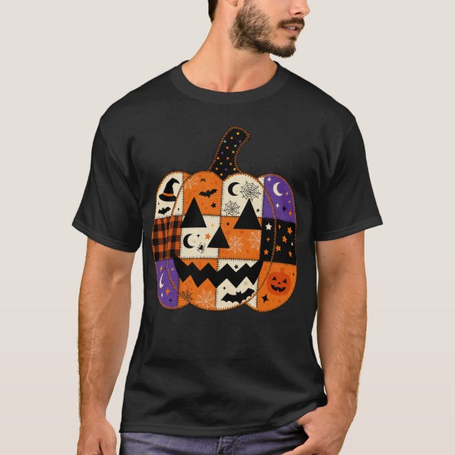 T-shirt Citrouille d'Halloween (Devant)