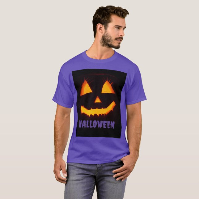 T-shirt Citrouille d'Halloween 🎃 (Devant entier)
