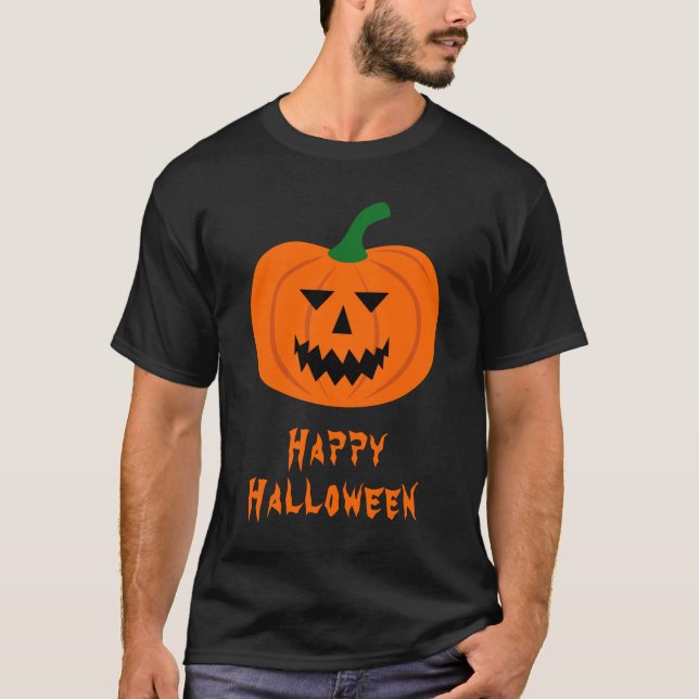 T-shirt Citrouille d'Halloween (Devant)