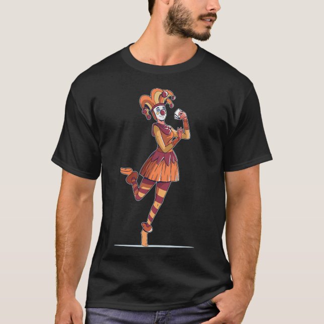 T-shirt Citrouille d'Halloween avec casque. (Devant)
