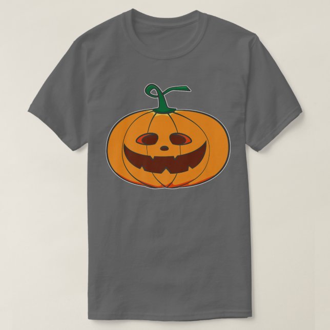 T-shirt Citrouille d'Halloween Cute Kawaii Jackolantern An (Design devant)