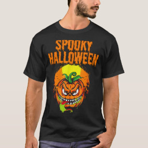T-shirt Citrouille d'Halloween effrayante