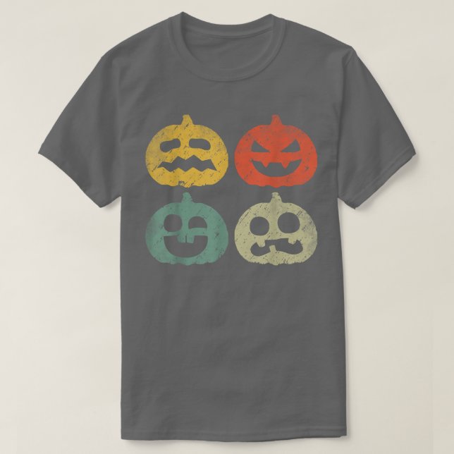 T-shirt Citrouille d'Halloween effrayante Jack O Lantern C (Design devant)