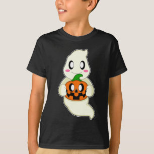 T-shirt Citrouille d'Halloween fantôme