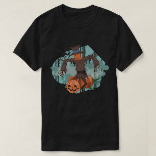 T-shirt Citrouille d'Halloween Scarecrow