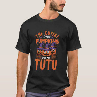 T-shirt Citrouille d'Halloween Tutu Cute Casquette de sorc