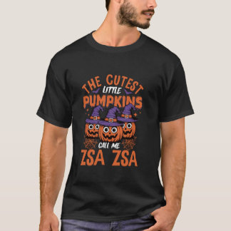 T-shirt Citrouille d'Halloween Zsa Zsa mignonne sorcière É