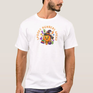 T-shirt Citrouille dit compter professeur de mathématiques
