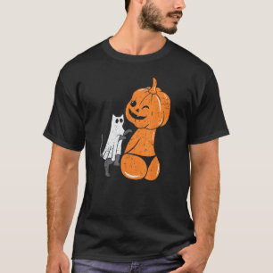 T-shirt Citrouille drôle de Jack-O-Lantern Halloween en bi