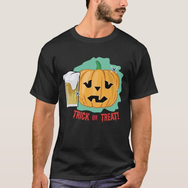 T-shirt Citrouille drôle d'Halloween (Devant)