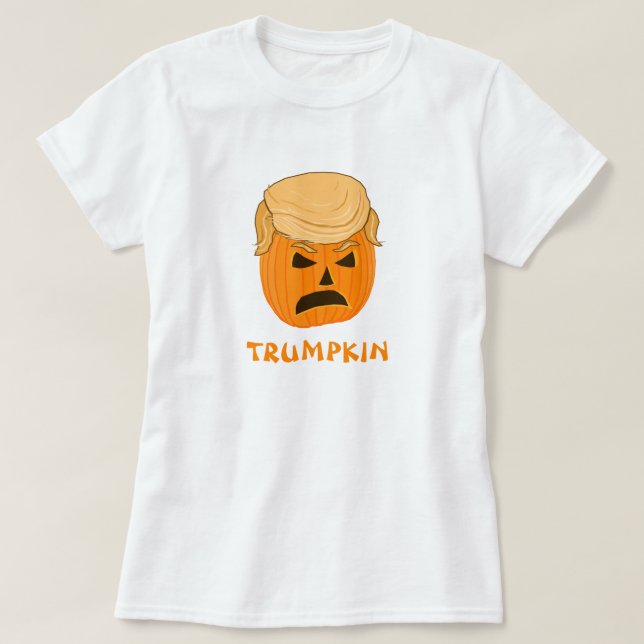 T-shirt Citrouille drôle Jack-o'-lantern de Donald (Design devant)