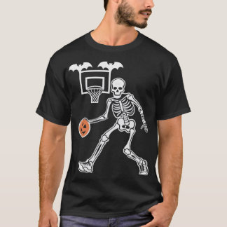 T-shirt citrouille Dunker, Skeleton Basket