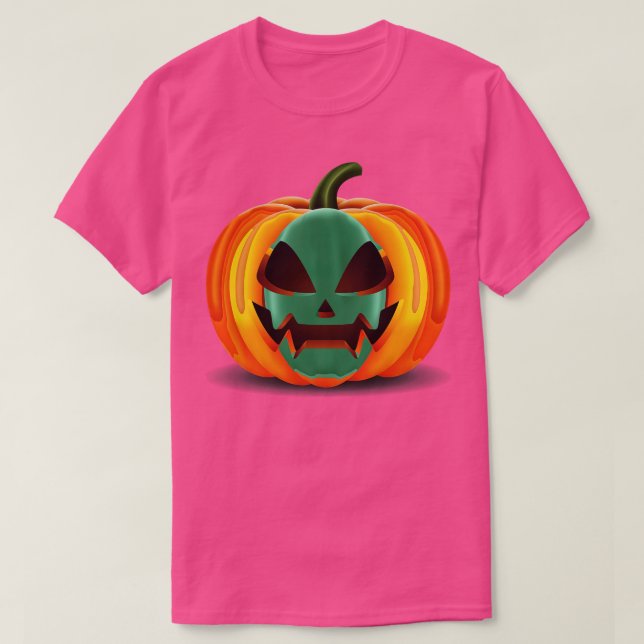 T-shirt Citrouille Éffrayant Halloween 1 (Design devant)