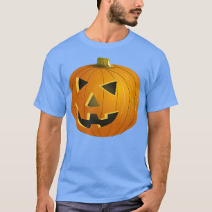 T-shirt Citrouille éffrayant Halloween Jack-o'-lantern 