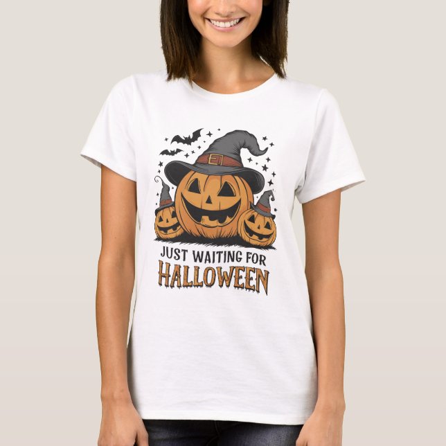 T-shirt Citrouille éffrayant Halloween Summer Tee (Devant)