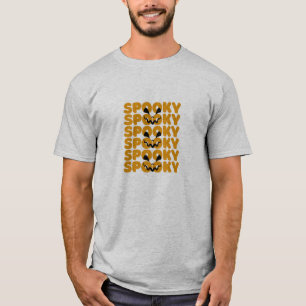 T-shirt Citrouille éffrayant Halloween Typograph