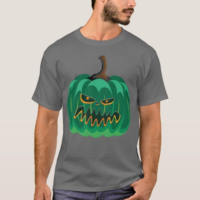 T-shirt Citrouille éffrayant pour Halloween drôle (Devant)