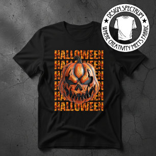 T-shirt Citrouille effrayante d'Halloween