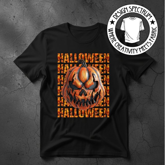T-shirt Citrouille effrayante d'Halloween  (Créateur téléchargé)