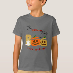T-shirt Citrouille effrayante pour la chasse aux bonbons