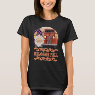T-shirt Citrouille Épice Automne Café Gnome Ramassage Véhi