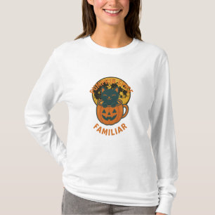 T-shirt Citrouille épice familier Chat noir Halloween Desi