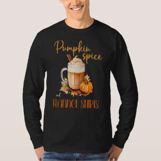 T-shirt Citrouille Épice & Flannels mignon automne automne