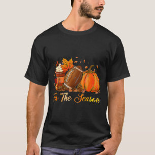 T-shirt Citrouille Épice Footbyll C'Est La Saison Automne