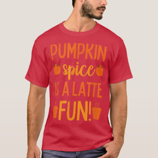 T-shirt Citrouille épice Latte femmes automne automne auto