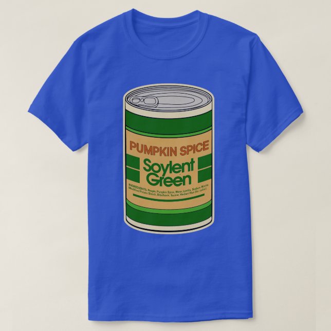 T-shirt Citrouille épice soyeux vert (Design devant)