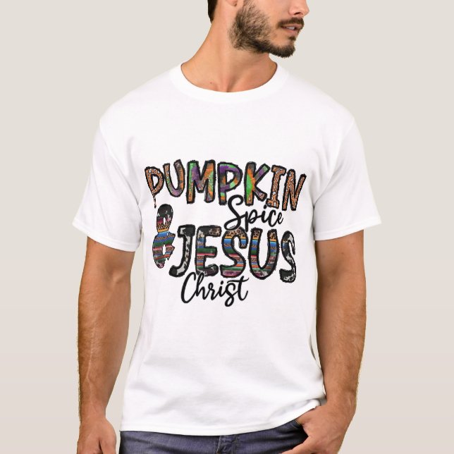 T-shirt Citrouille épicée et Jésus-Christ (Devant)